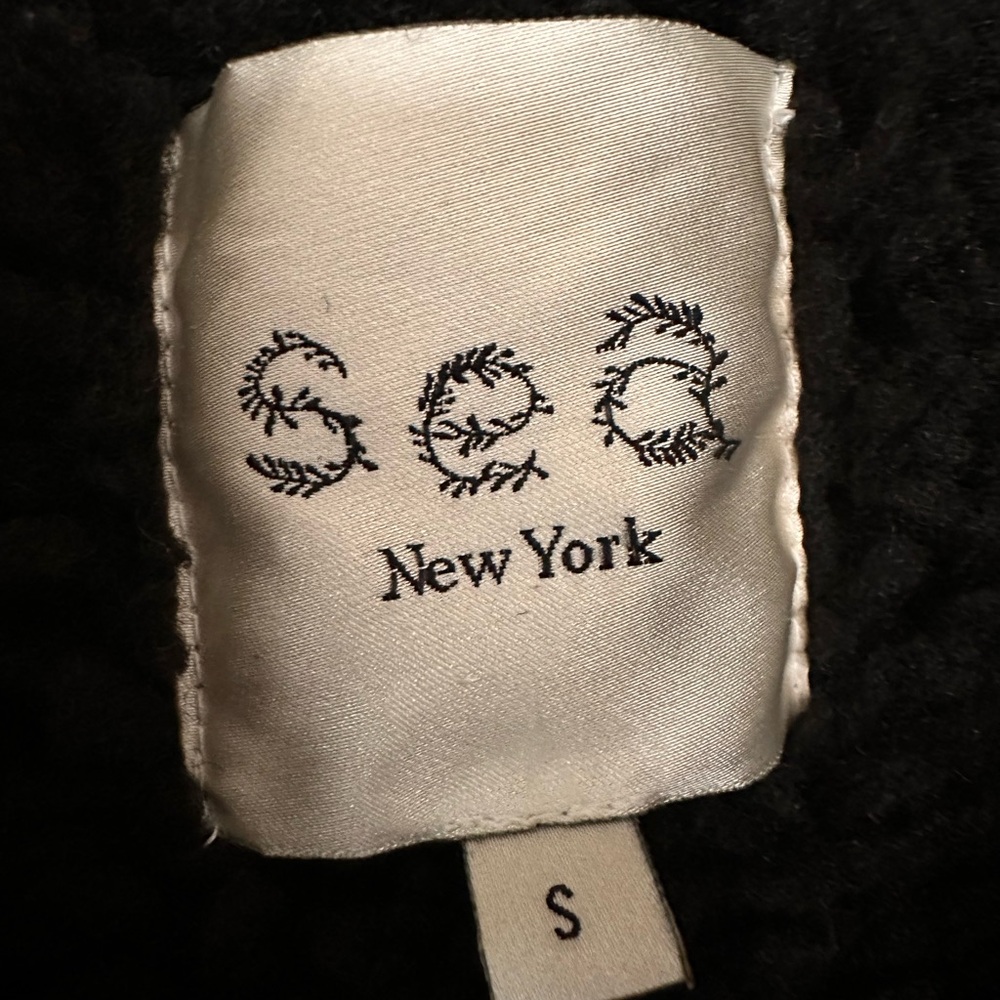 Sea New York Black Sherpa Puffer Jacket - Picture 2 of 13